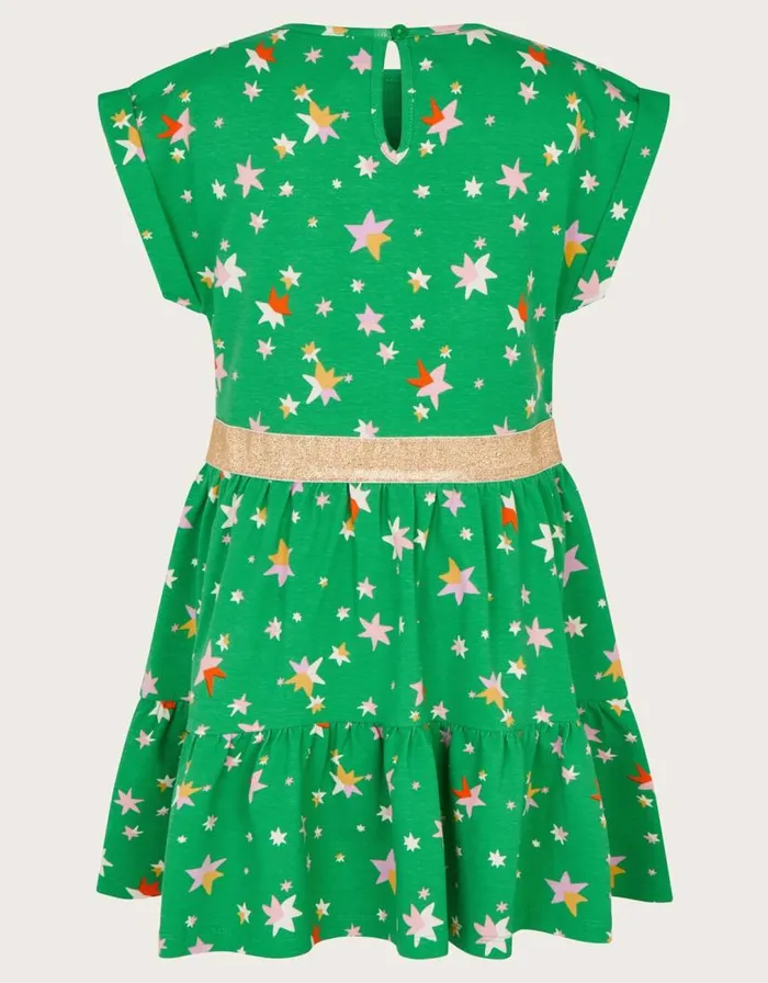 Monsoon Stacey Star Dress Green Children Casualwear Collection Monsoon Stacey Star Dress Green Children Casualwear Collection