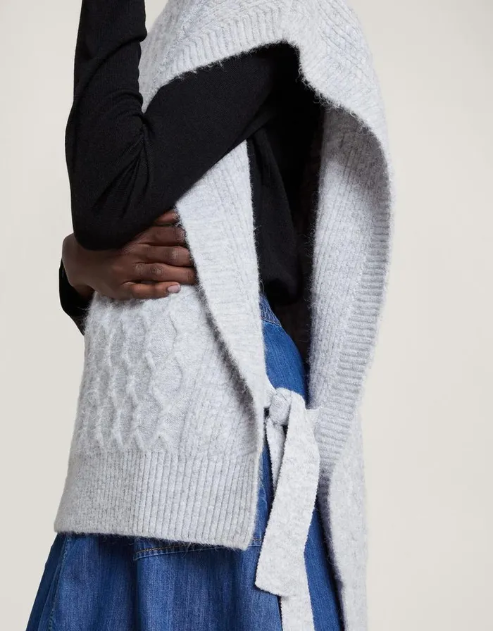 Monsoon Tie Knit Tabard Women Knitwear Monsoon Tie Knit Tabard Women Knitwear