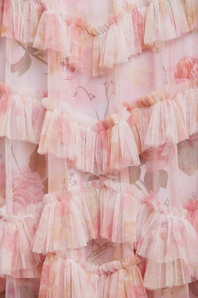 Needle and Thread Rose Bluebell Ruffle Ballerina Dress Pink Women Printed Dresses Needle and Thread Rose Bluebell Ruffle Ballerina Dress Pink Women Printed Dresses