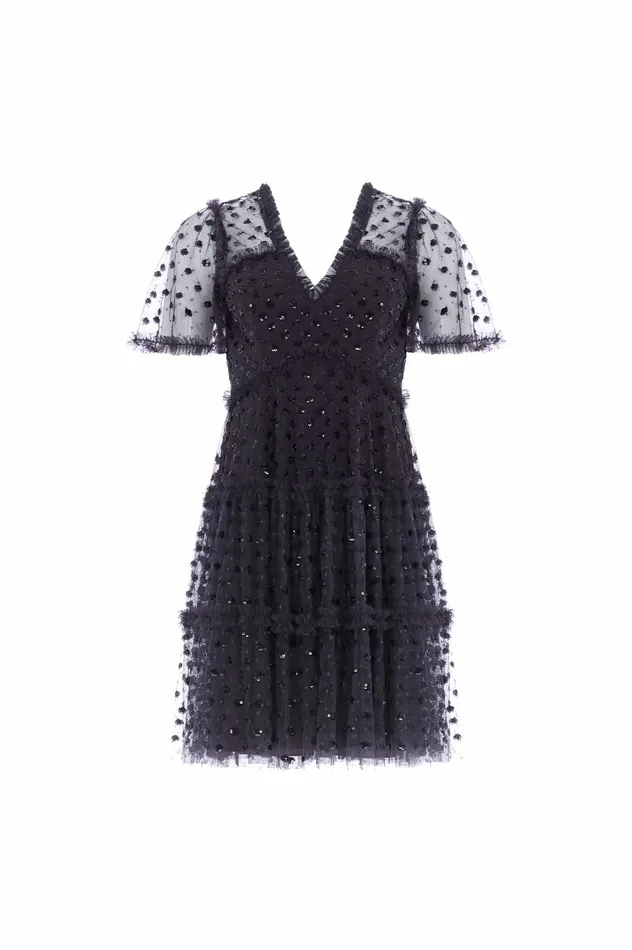 Needle and Thread Thea Mini Dress Black Women Embellished Dresses Needle and Thread Thea Mini Dress Black Women Embellished Dresses