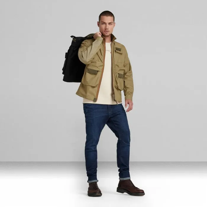 Overshirts Men GStar RAW Zip Pocket Bomber Fresh Army Green