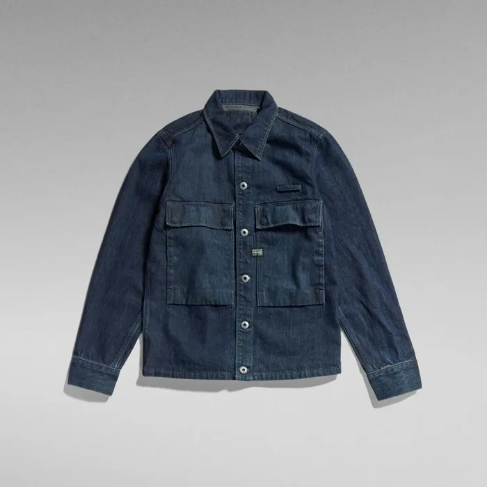 Overshirts Women GStar RAW Unisex Pocketony Service Overshirt Worn In Ocean Reef