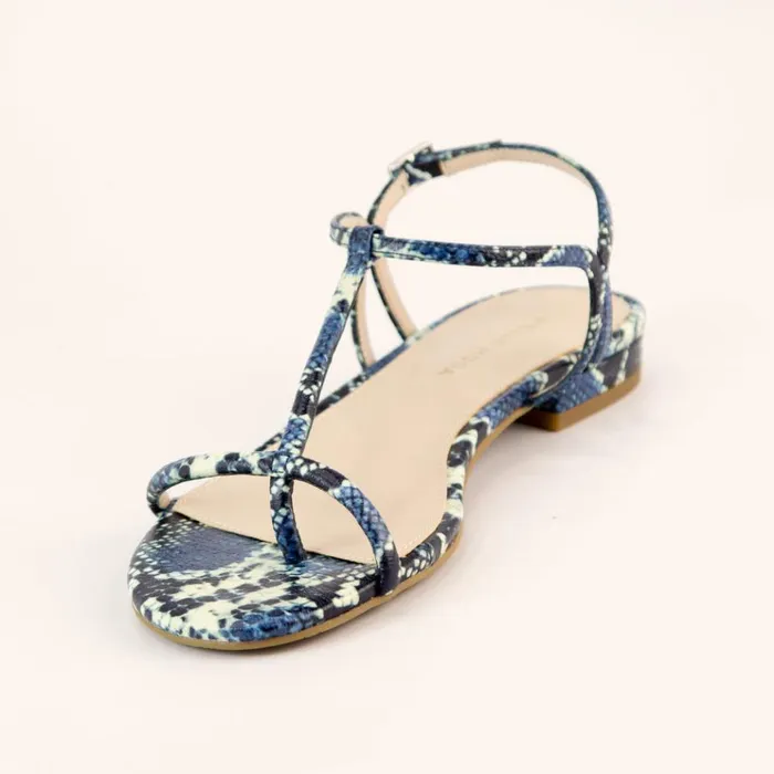 Pelle Moda Barber 2 Sandal 8211 Indigo Indigo Snake Women Sandals Pelle Moda Barber 2 Sandal 8211 Indigo Indigo Snake Women Sandals