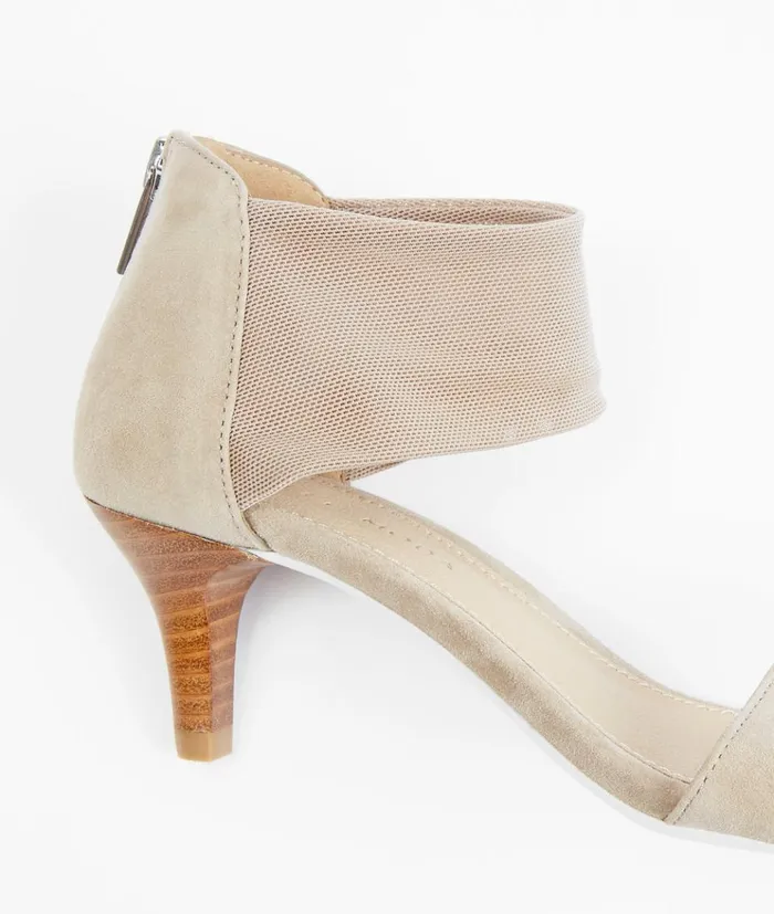Pelle Moda Elvi Low Heel 8211 Mushroom Mushroom Kid SuedeStretch Mesh Women Low Heels Pelle Moda Elvi Low Heel 8211 Mushroom Mushroom Kid SuedeStretch Mesh Women Low Heels