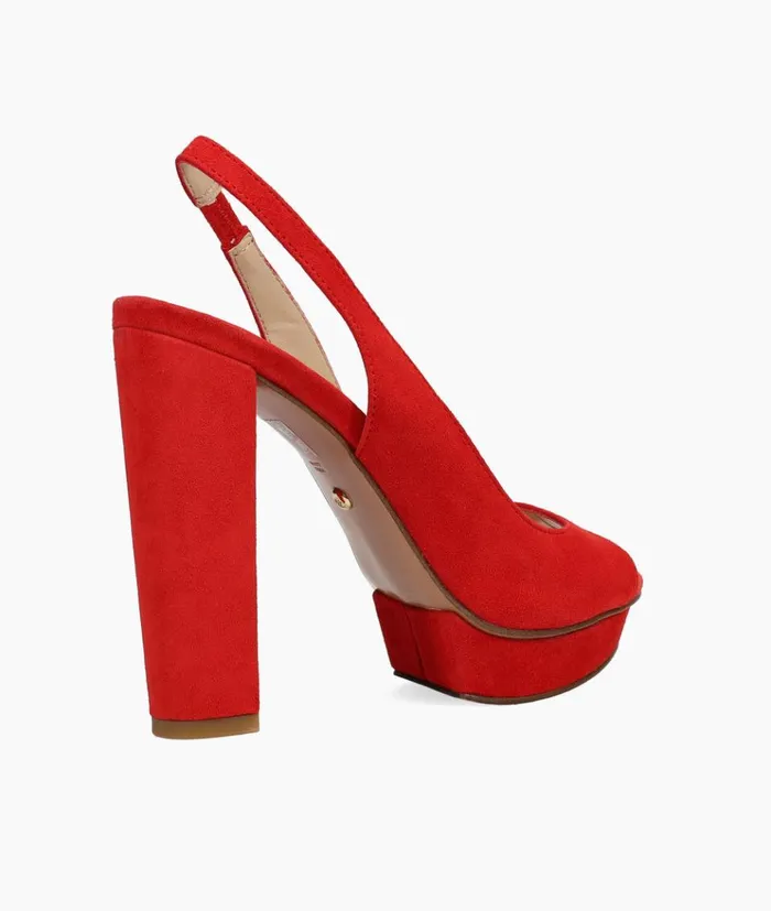 Pelle Moda Palma Platform 8211 Flame Flame Kid Suede Women High Heels Pelle Moda Palma Platform 8211 Flame Flame Kid Suede Women High Heels