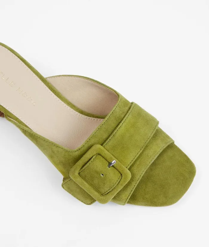 Pelle Moda Tala Slip On 8211 Olive Olive Kid Suede Women Low Heels Pelle Moda Tala Slip On 8211 Olive Olive Kid Suede Women Low Heels