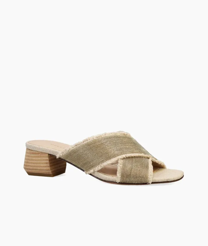 Pelle Moda Tash Slide 8211 Natural Natural Linen Women Low Heels Pelle Moda Tash Slide 8211 Natural Natural Linen Women Low Heels