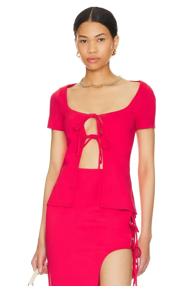 Penrose Top Lipstick Red Women Lovers and Friends Tops