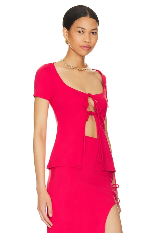 Penrose Top Lipstick Red Women Lovers and Friends Tops