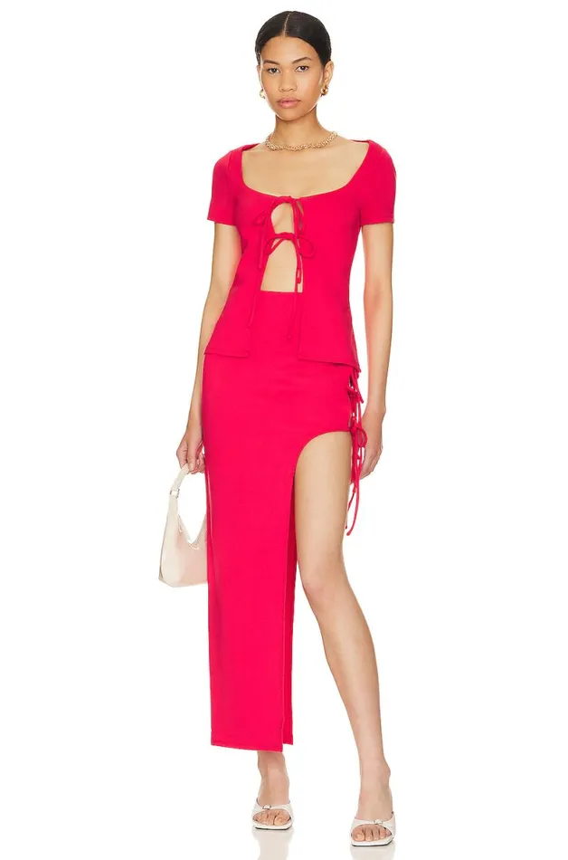 Penrose Top Lipstick Red Women Lovers and Friends Tops