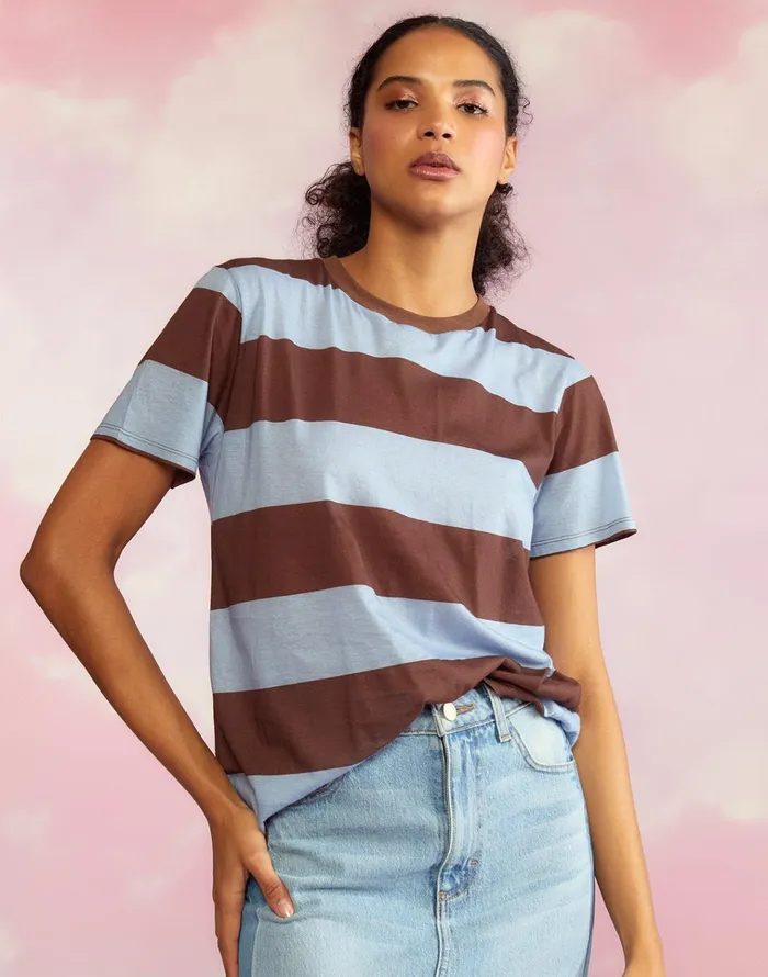 Printed TShirt 8211 Blubrw Women Cynthia Rowley Tops