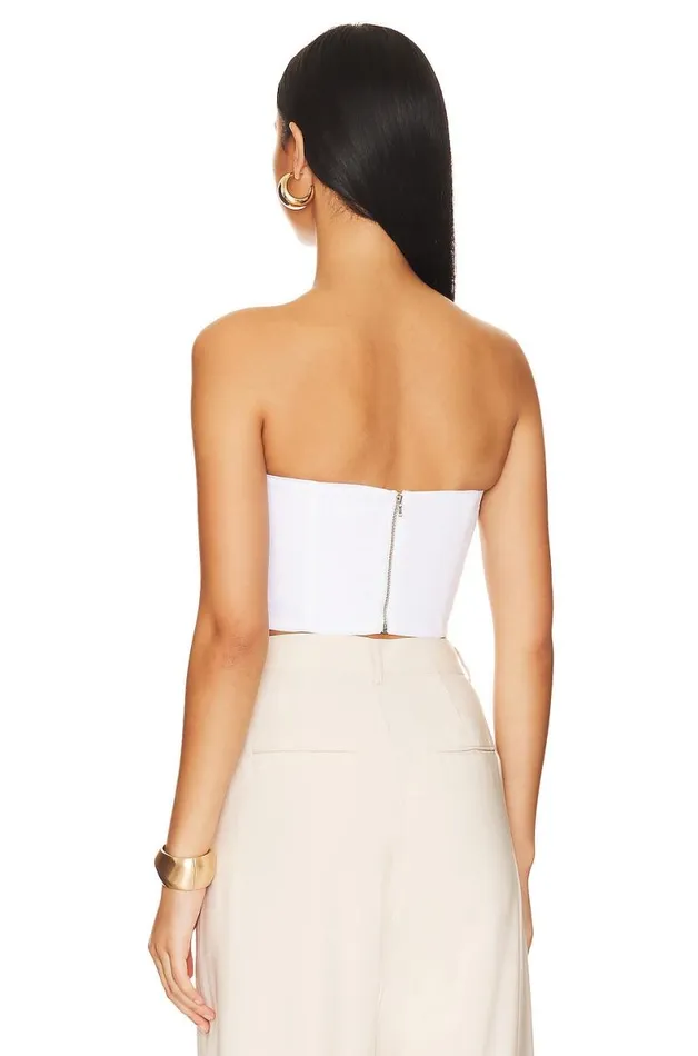 Rosalind Crop Top White Women Lovers and Friends Tops