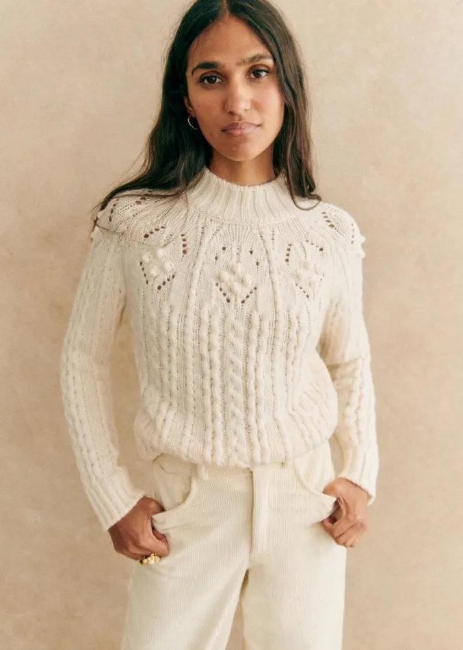 Szane Knitwear Womens Aubin Jumper Ecru