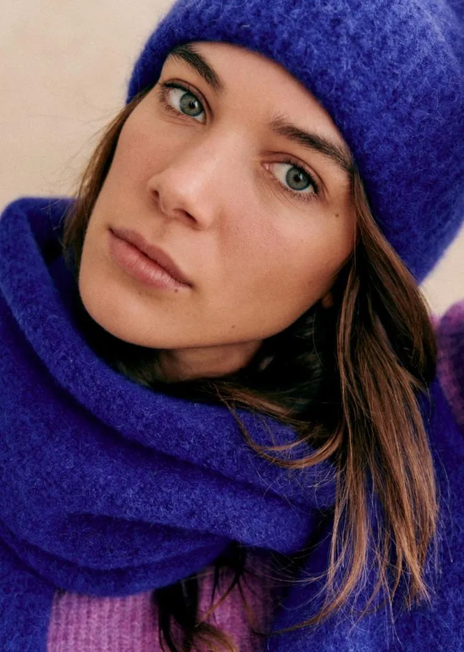 Szane Scarves Womens Paul Beanie Electric Blue
