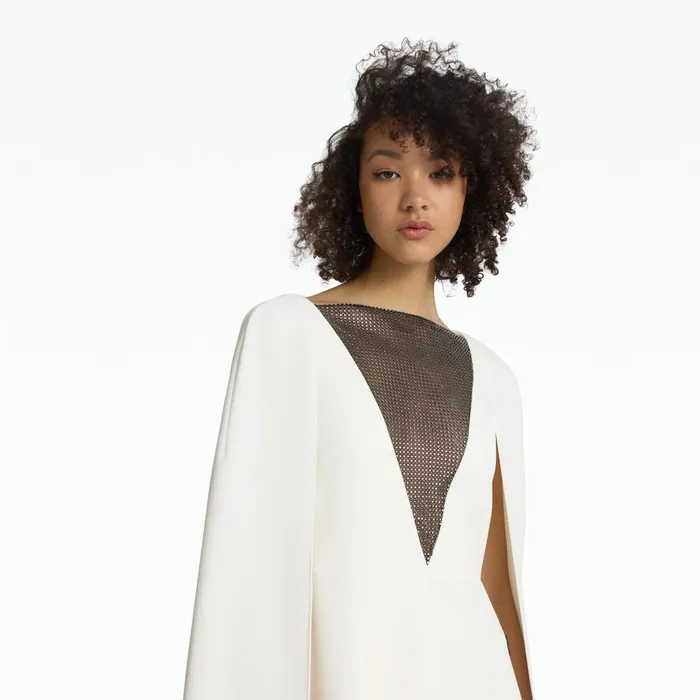 Safiyaa Abrielle Ivory Long Dress Women Dresses