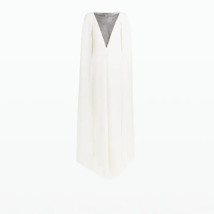 Safiyaa Abrielle Ivory Long Dress Women Dresses