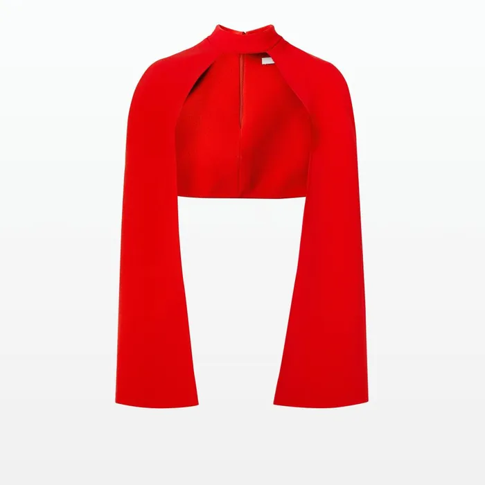 Safiyaa Agnes Cherry Red Harness With Myrine Jumpsuit Women Jumpsuits