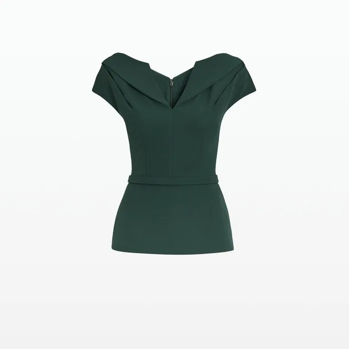 Safiyaa Aliye Darkest Spruce Top Women Tops