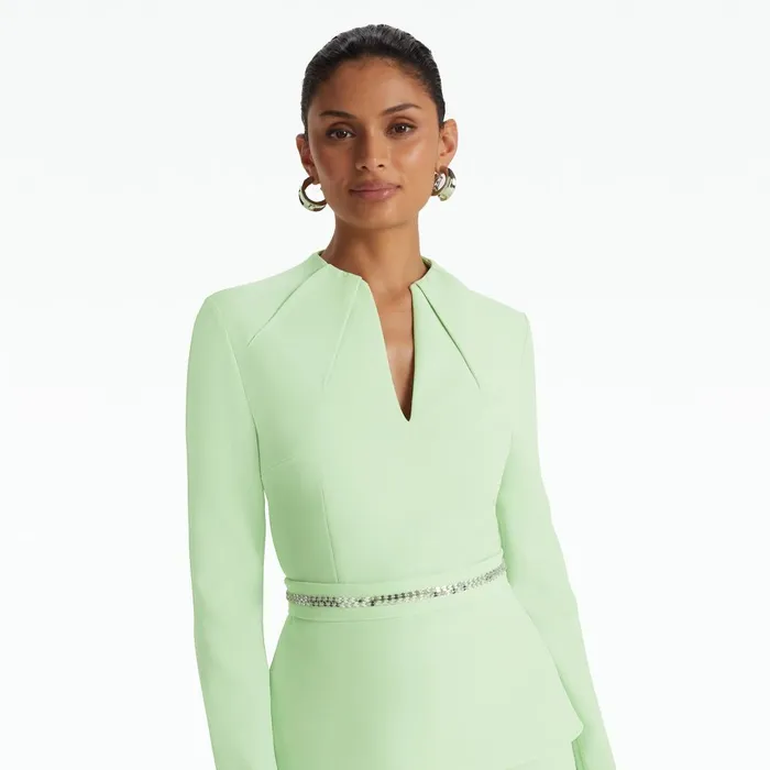 Safiyaa Blanca Aloe Top Women Tops