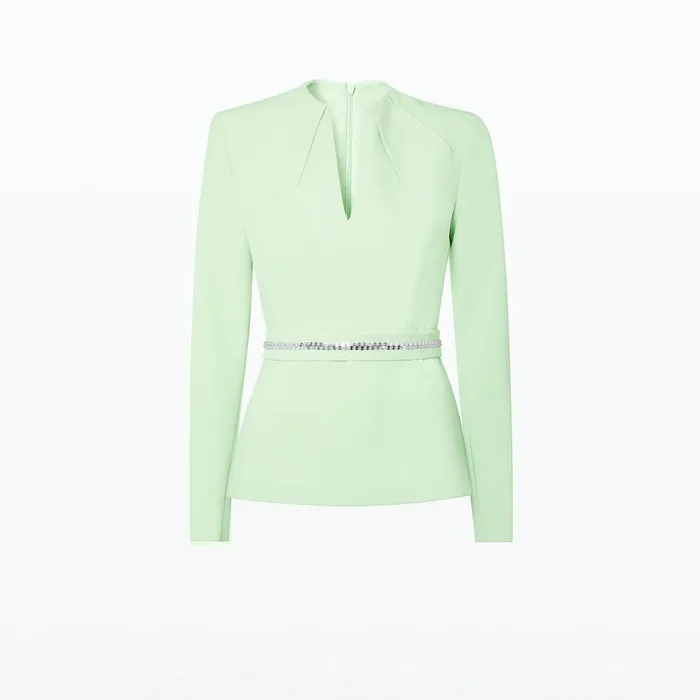 Safiyaa Blanca Aloe Top Women Tops