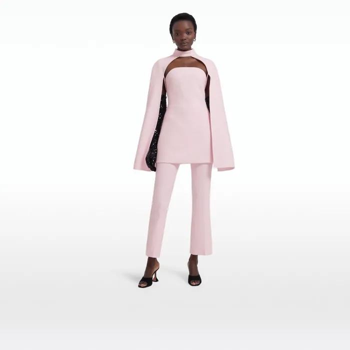 Safiyaa Ceres Barely Pink Harness Women Capes and Harnesses