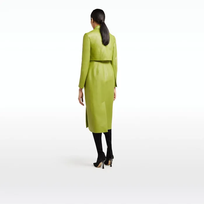 Safiyaa Ennis Woodbine Vegan Leather Coat Women Jackets and Coats
