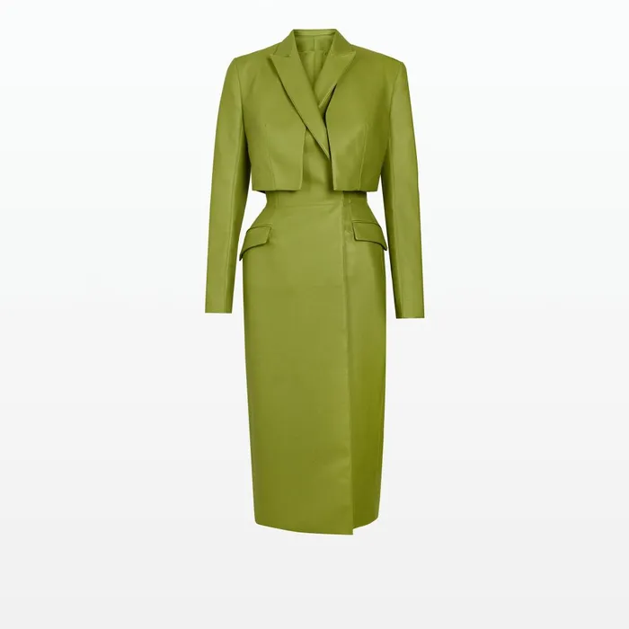 Safiyaa Ennis Woodbine Vegan Leather Coat Women Jackets and Coats