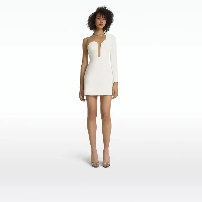 Safiyaa Jalia Ivory Short Dress Women Dresses