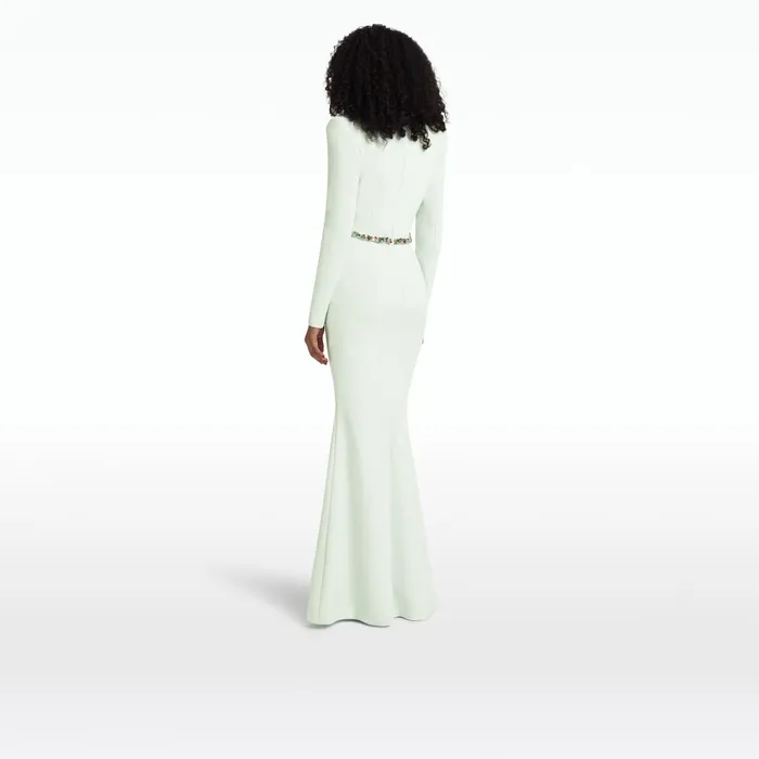 Safiyaa Jana Spearmint Long Dress Women Dresses