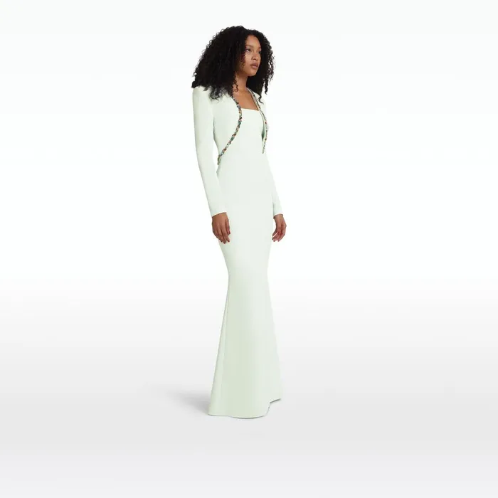 Safiyaa Jana Spearmint Long Dress Women Dresses