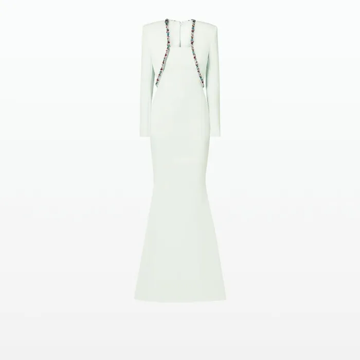 Safiyaa Jana Spearmint Long Dress Women Dresses