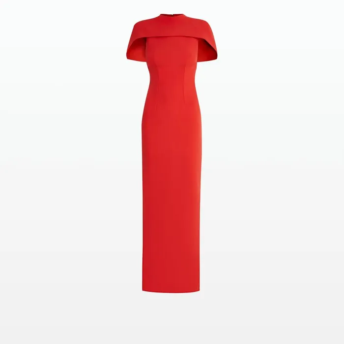 Safiyaa Kalika Scarlet Red Long Dress Women Dresses