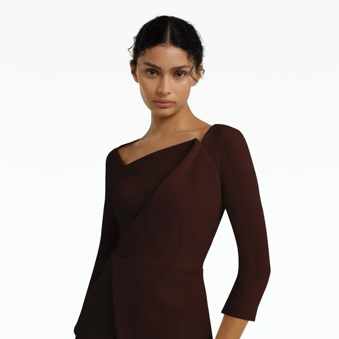 Safiyaa Lilian Pecan Brown Top Women Tops