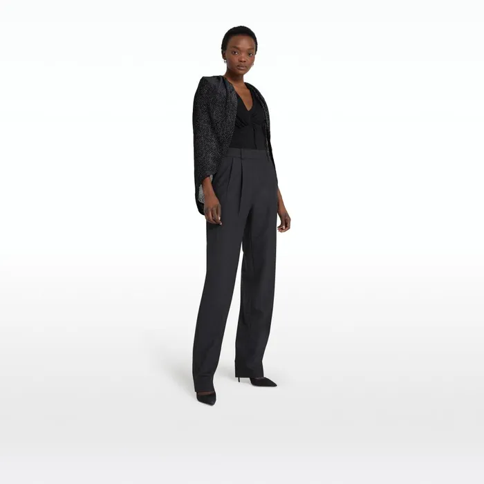 Safiyaa Penelope Charcoal Trousers Women Trousers