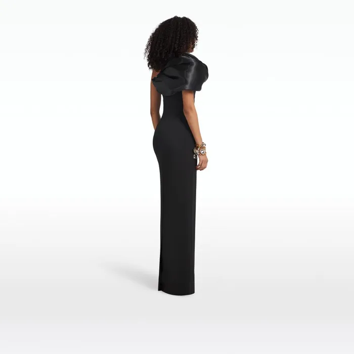 Safiyaa Porto Black Long Dress Women Dresses