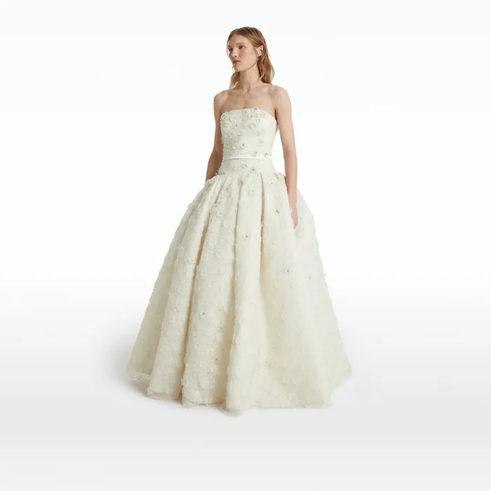 Safiyaa Seda Ivory Long Dress Women Dresses