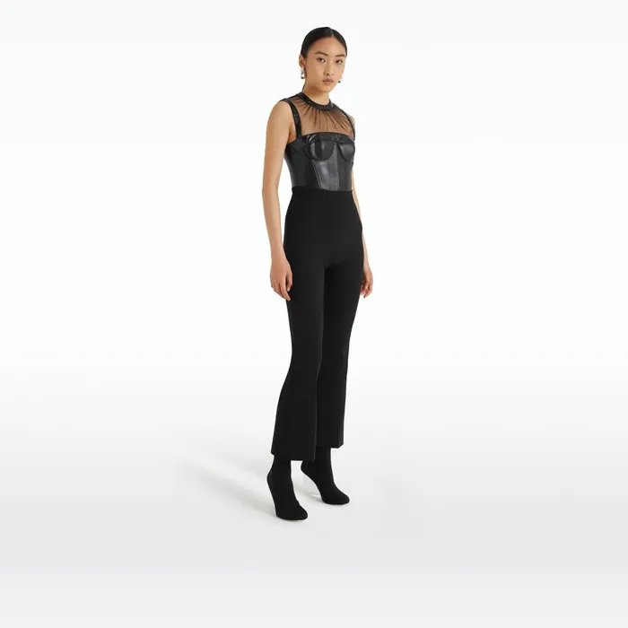 Safiyaa Shaya Black Top Women Tops