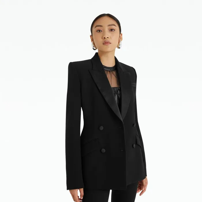 Safiyaa Wynnie Black Jacket Women Jackets and Coats