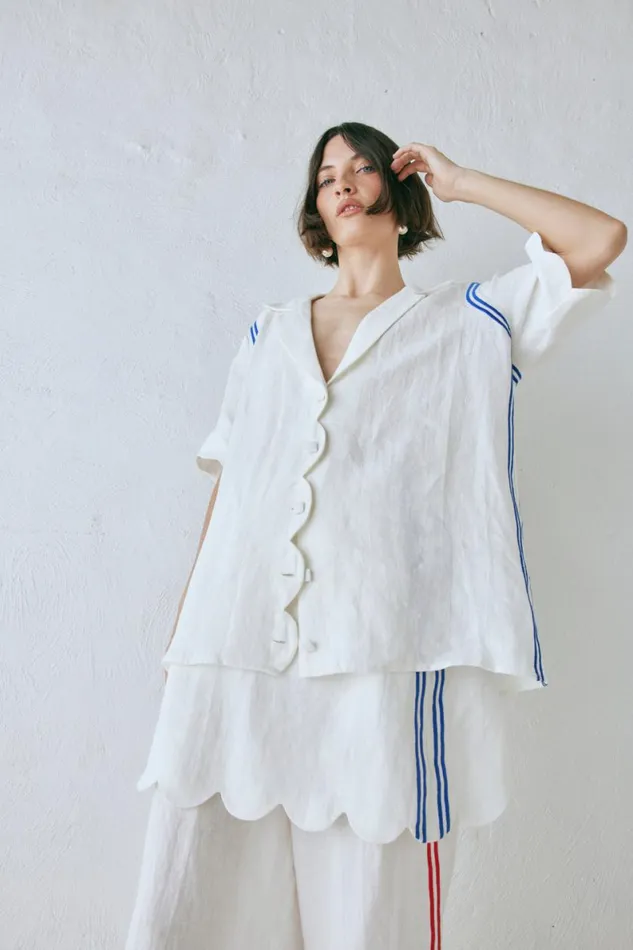 Sets Women VRG GRL Gigi Linen Shirt Vienna Sets Women VRG GRL Gigi Linen Shirt Vienna