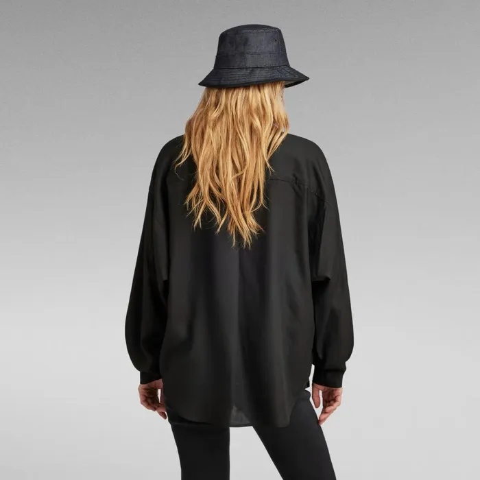 Shirts and Blouses Women GStar RAW Loose Pocket Shirt Dark Black