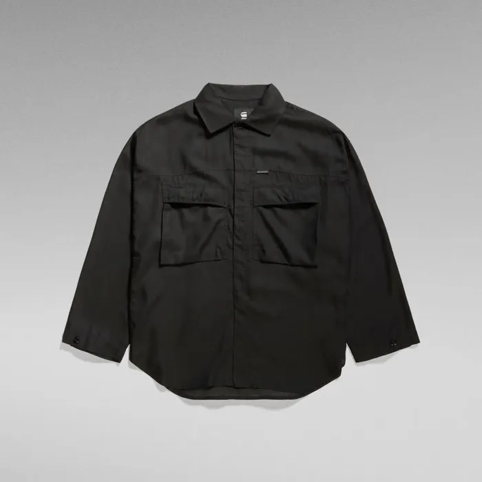 Shirts and Blouses Women GStar RAW Loose Pocket Shirt Dark Black