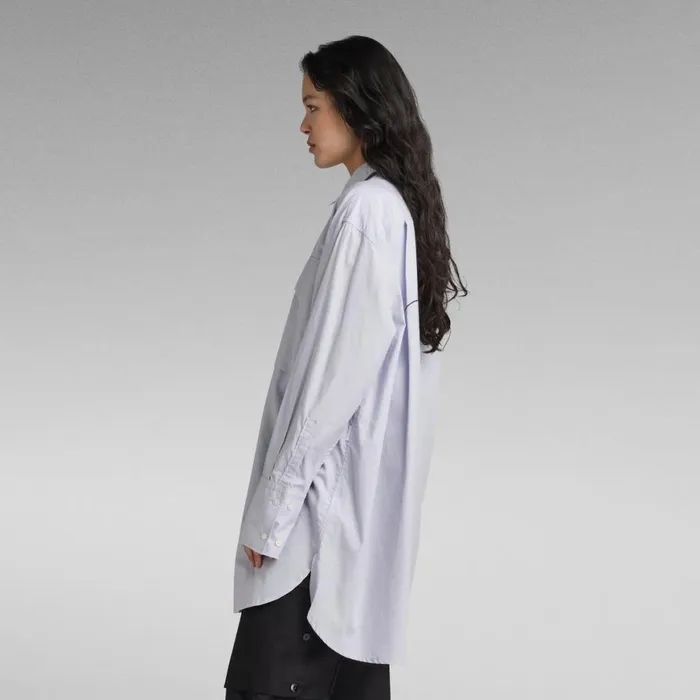 Shirts and Blouses Women GStar RAW Oversized Boyfriend Shirt Icelandic Blue