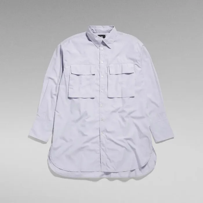 Shirts and Blouses Women GStar RAW Oversized Boyfriend Shirt Icelandic Blue