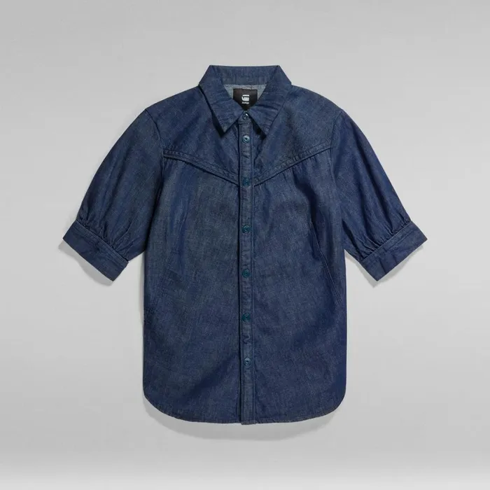 Shirts and Blouses Women GStar RAW Western Kick Puff Slim Shirt Rinsed
