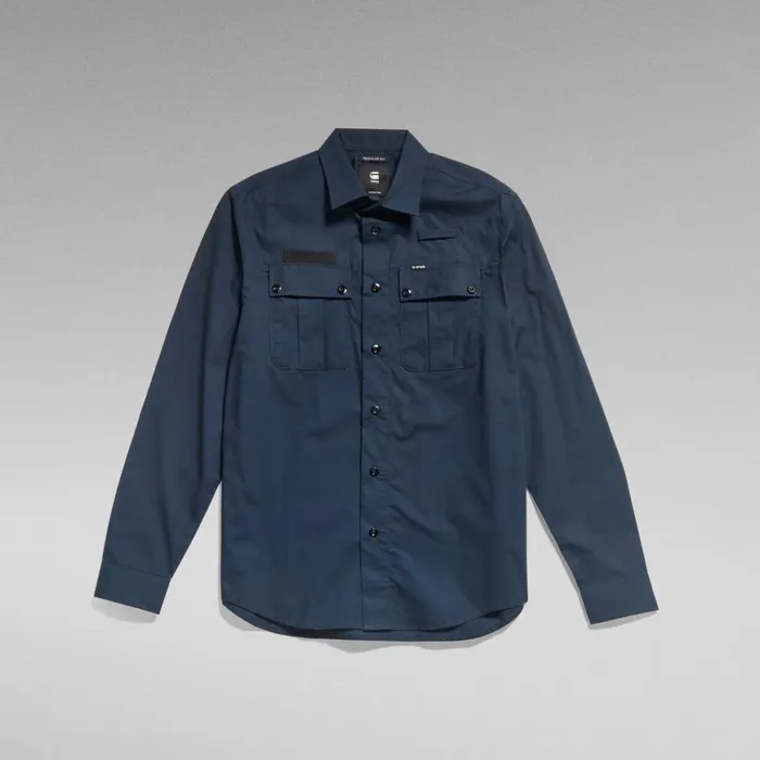 Shirts Men GStar RAW Police Regular Shirt Salute