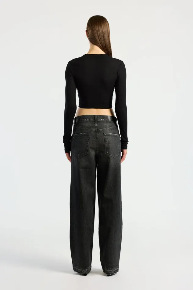 Shirts Women COTTON CITIZEN Verona Crop Shirt Jet Black Shirts Women COTTON CITIZEN Verona Crop Shirt Jet Black