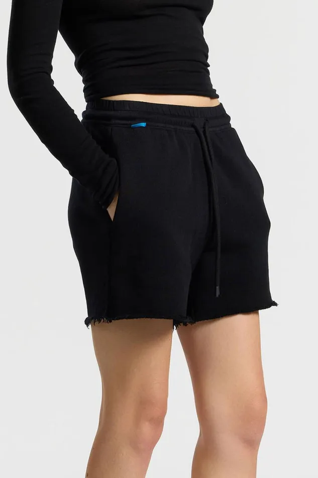 Shorts Women COTTON CITIZEN Boston Short Jet Black Shorts Women COTTON CITIZEN Boston Short Jet Black