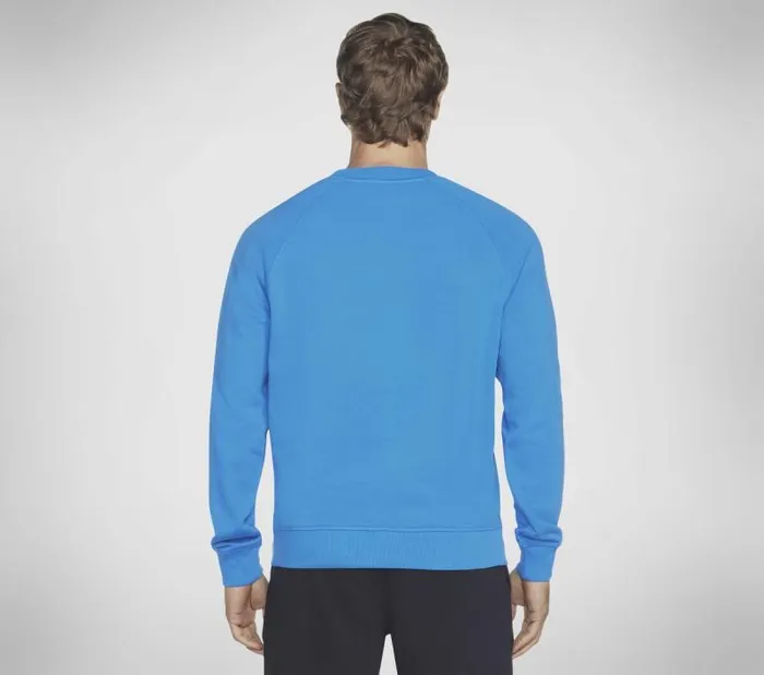Skechers Classic Crew Blue Green Men Tops Skechers Classic Crew Blue Green Men Tops
