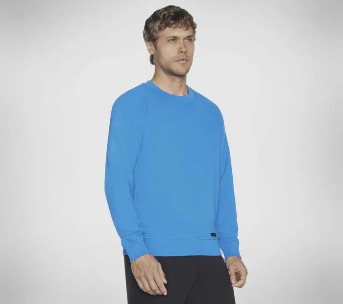 Skechers Classic Crew Blue Green Men Tops Skechers Classic Crew Blue Green Men Tops
