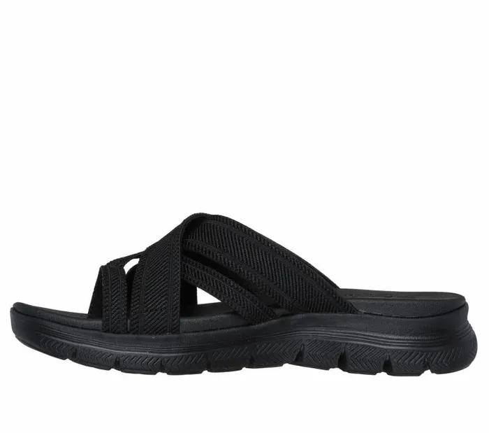 Skechers Flex Appeal 408211 Perfect 4 You Black Women Sandals Skechers Flex Appeal 408211 Perfect 4 You Black Women Sandals